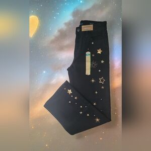 Thereabout Stars Embellished Wide Leg Jeans size 12R